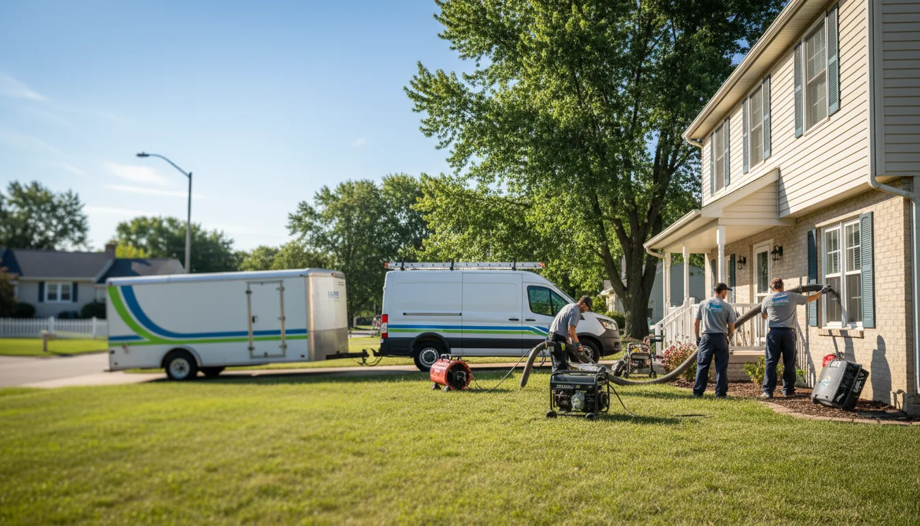 Flooded Basement Restoration And Cleanup With Repair in Loami, IL near me